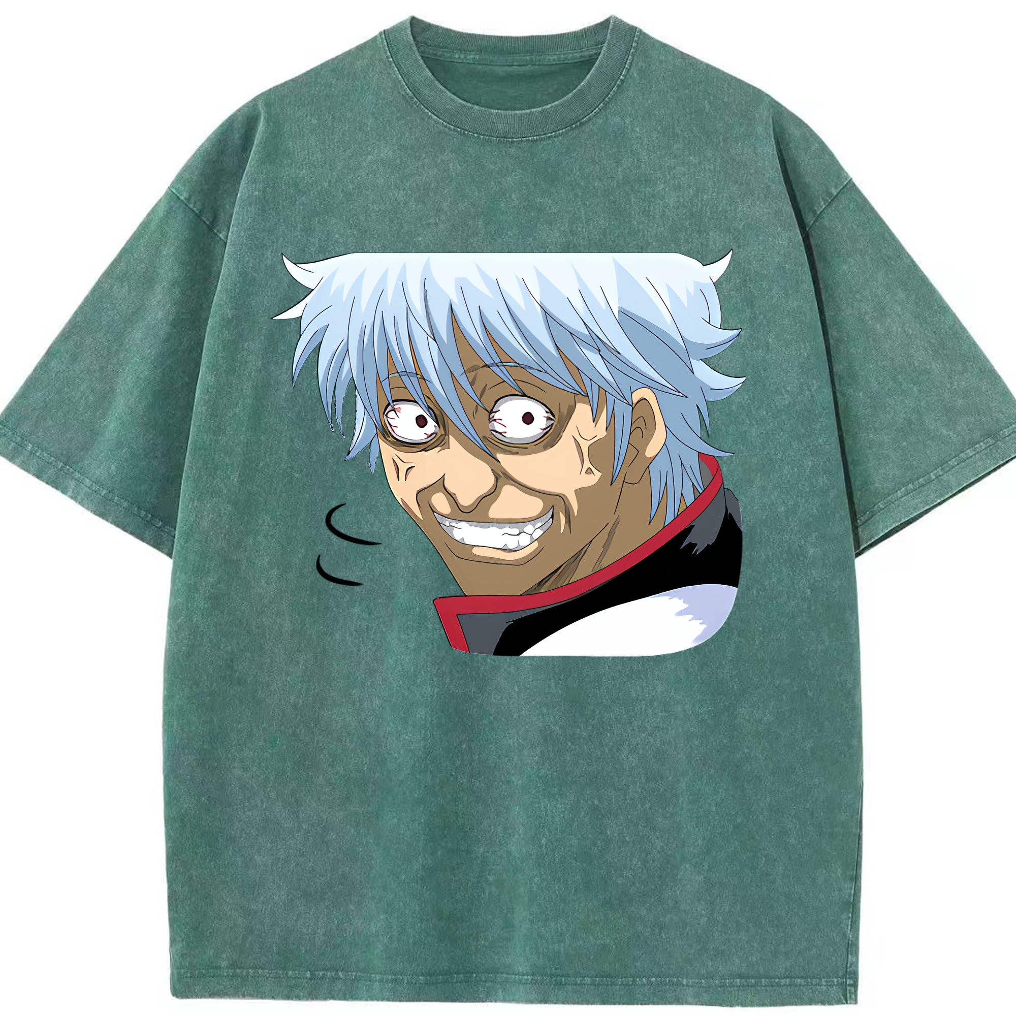 （画像用） ぎんたま 坂田銀時（さかたぎんとき） 神楽 志村新八（しむら しんぱち） GINTAMA Sakata Gintoki Kagura Shimura Shinpachi 綿100% ヴィンテージ風 半袖Tシャツ（フロントプリント）